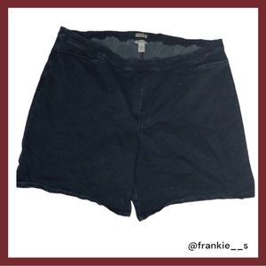 Catherines - Essential Flat Front Size 5XL Stretchy Jean Shorts
